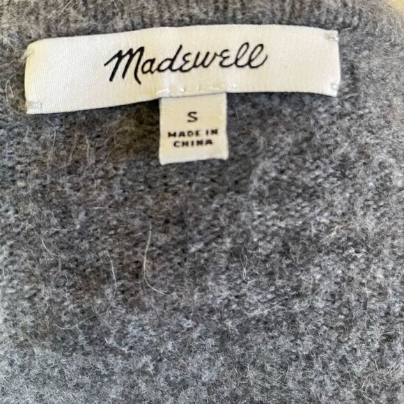 Madewell Wool Alpaca Cardigan Cozy Walker Open Front Sweater Women’s Small - Picture 6 of 8